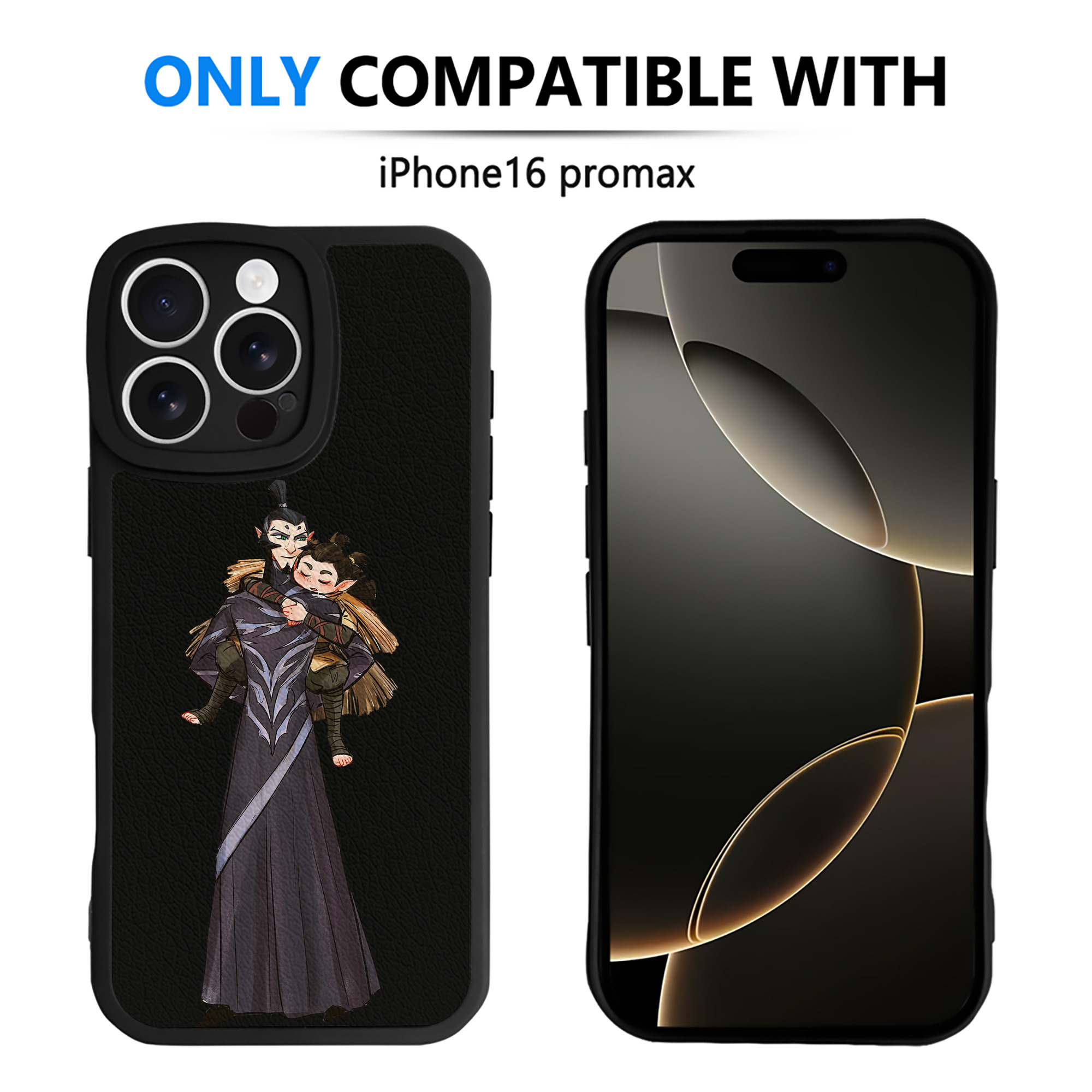 （画像用） Ne Zha 2 ナタ 魔童の大暴れ 【iPhone 16シリーズ対応】シリコンスマホケース（レザー調） 材質：シリコン